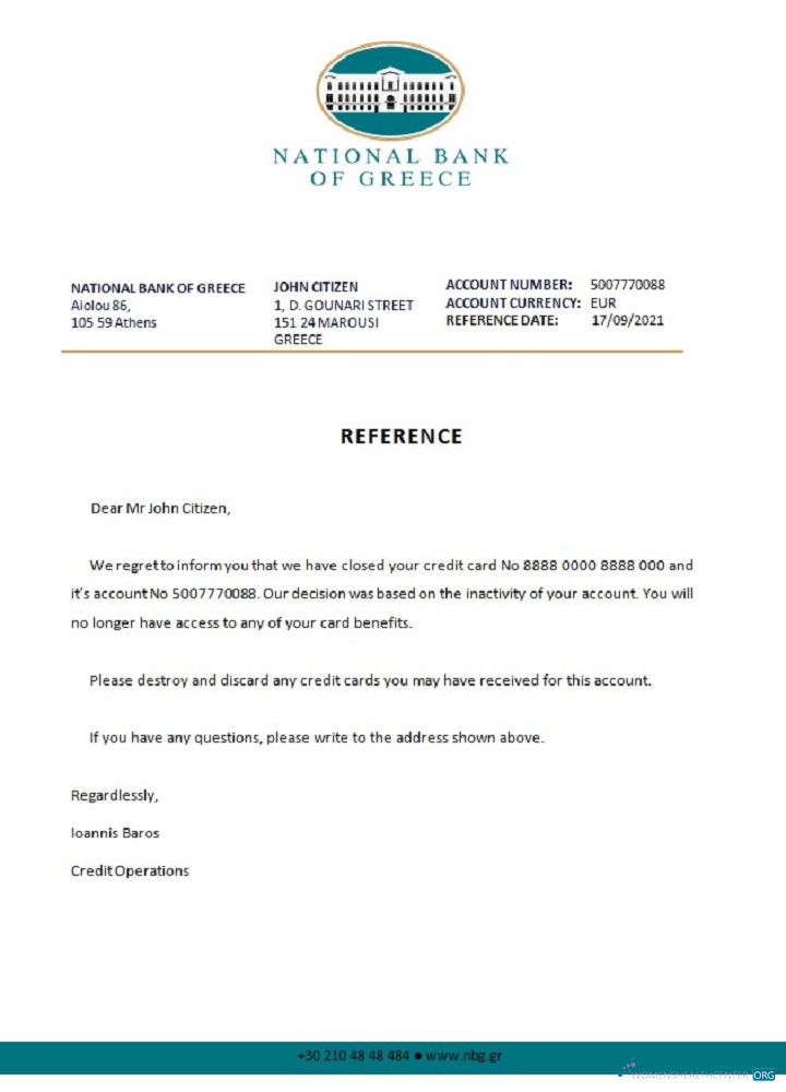 Download Greece National Bank of Greece closure reference Photoshop template